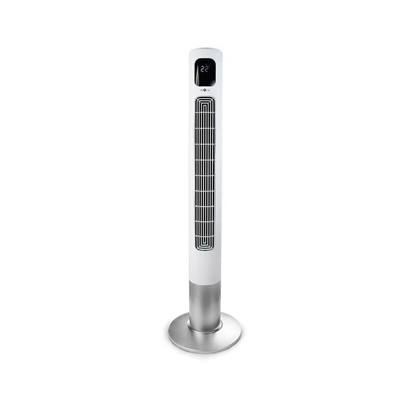 Ventilateur colonne oscillant Air&me Fantasy 35W 3 vitesses H117cm D60cm Blanc
