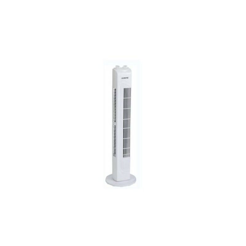 Ventilateur colonne OCEANIC - 45W - Hauteur 78 cm - 3 vitesses - Oscillant - Minuterie - Blanc