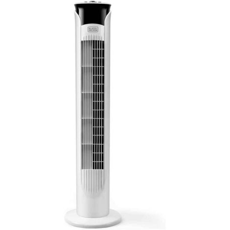 Idroweb – Ventilateur colonne oscillant 45W – Débit d'air 1581,6 m³/h – 3 vitesses – Minuterie 2h – Design 81 cm avec base antidérapante