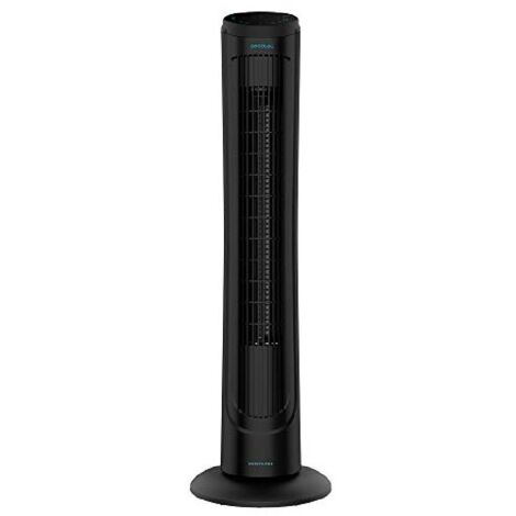 Cecotec – Ventilateur colonne oscillant 45W – 3 vitesses – Moteur en cuivre – Oscillation automatique – Minuterie 7,5 heures – H102cm D102cm Noir