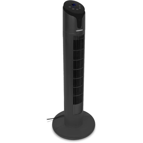 Ventilateur colonne oscillant VONROC AF504AC 50W 3 vitesses H86cm noir