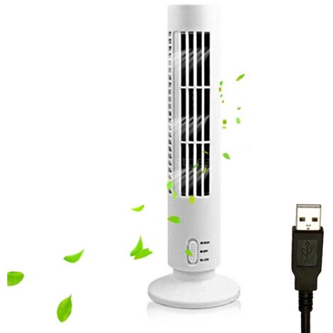Ventilateur colonne SS72, tube USB, sans pales, silencieux, puissance réglable