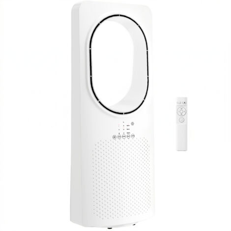 Ventilateur colonne ultra-silencieux 36 dB, modèle tour, oscillation 45°, 3 vitesses, 3 modes, télécommande, noir