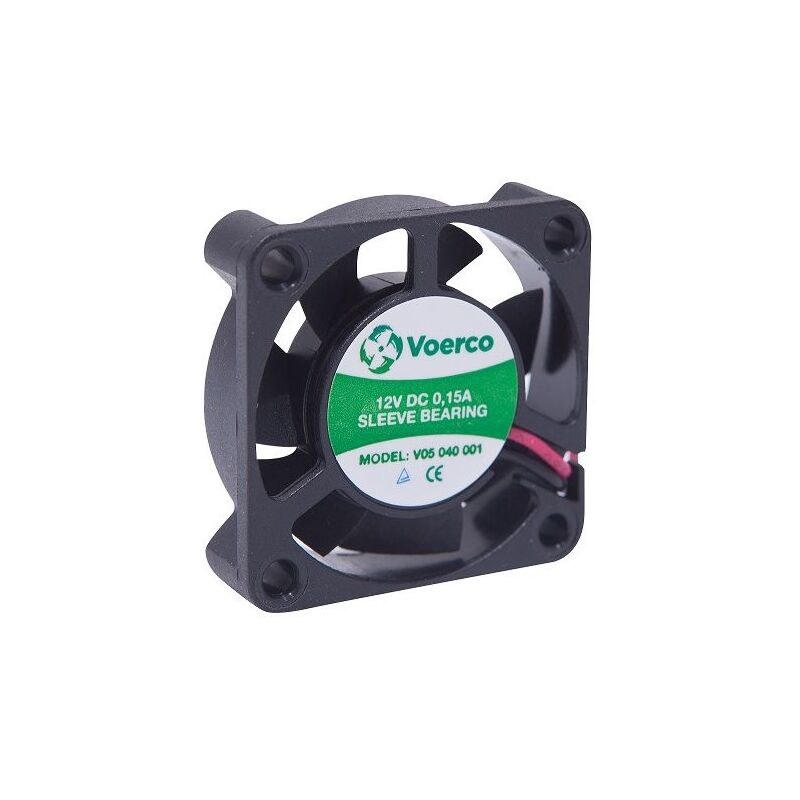 Ventilateur axial carré 12Vdc 40X40X10 - débit d'air 18m3/h - 1.2W