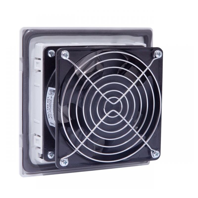 Ventilateur d'armoire électrique 230V avec grille 160X160 - débit d'air 130m3/h 163m3/h