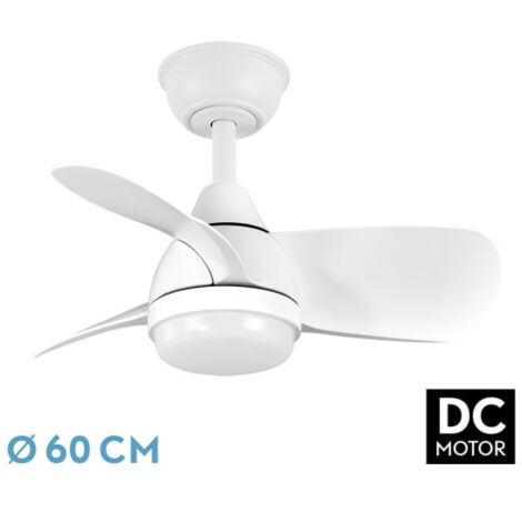 Ventilateur DC 24W Pirdo Blanc 3 Pales