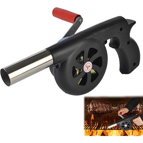 Ventilateur de Barbecue Manuel, Souffleur Barbecue Manuel, Souffleur Manuel pour Barbecue Charbon de Bois, Barbecue Souffleur Manuel pour la Cuisine Camping en Plein air Barbecue Cheminée