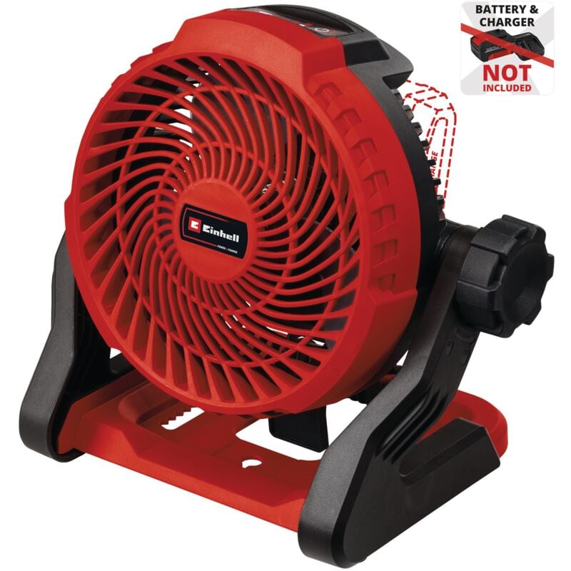 Ventilateur sans Fil ge-cf 18/2200 Li TC-Solo Power X-Change (18 v, 3 Niveaux de Vitesse, tête orientable à 360 degrés) Livré sans Batterie ni