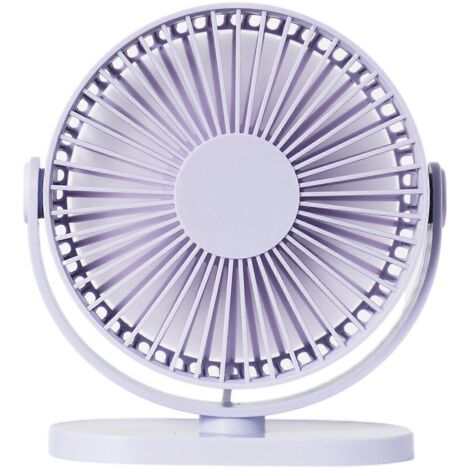 Ventilateur de bureau portable avec crochet pour chambre à coucher, 14 cm (5,55 po)