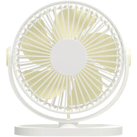 Ventilateur de bureau portable avec crochet pour chambre à coucher, 14 cm (5,55 po)