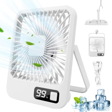 Ventilateur de bureau silencieux, ventilateur de bureau USB, mini ventilateur, angle réglable, petit ventilateur de bureau