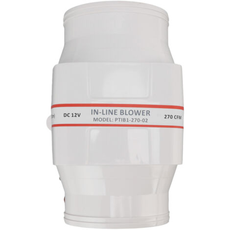 Ventilateur de Cabine Marine 12V, Soufflante Électrique pour Bouches d'Aération de Coque ABS, Ventilation de Moteur Bateau 4 Pouces