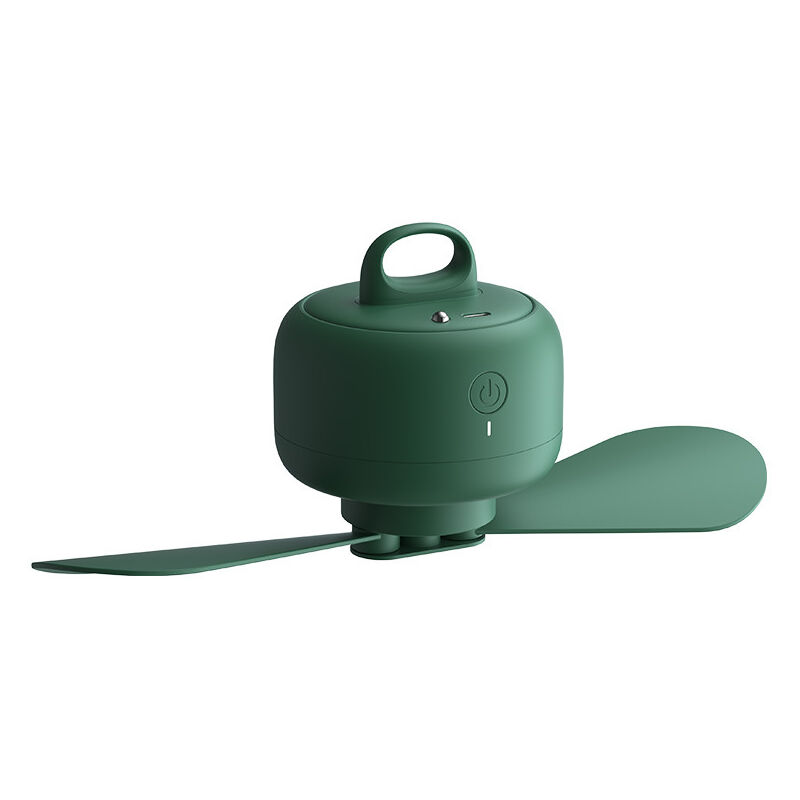 Ventilateur de camping 8000mAh à piles, rechargeable par USB avec télécommande, pales de ventilateur amovibles, crochet de suspension, minuterie, 4