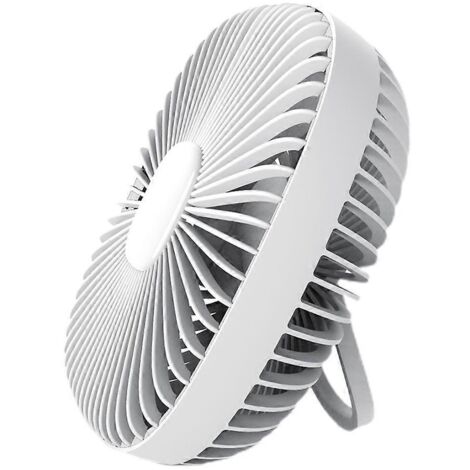 Ventilateur de camping, ventilateur de bureau avec lampe LED, ventilateur mural, mini ventilateur portable, batterie 4000 mAh
