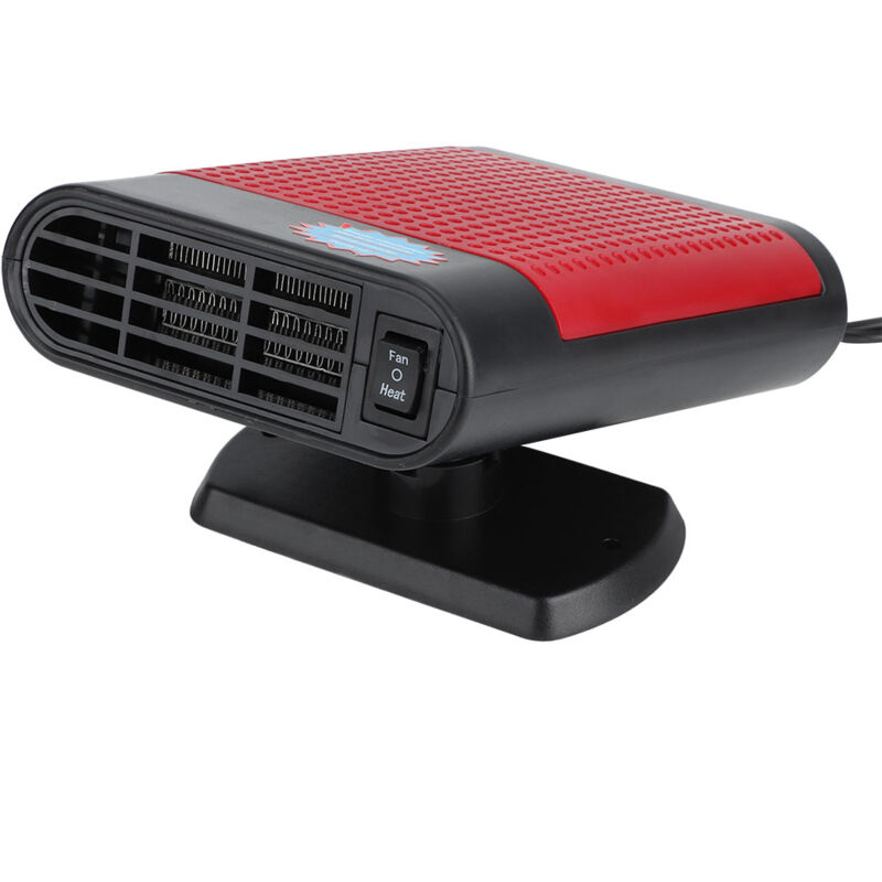 Ventilateur de chauffage automatique à anions 12V 150W, désembueur de pare-brise de voiture, dégivreur, machine de désembuage, noir et rouge