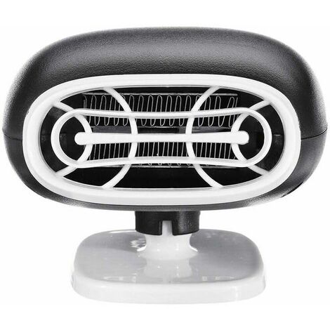 Ventilateur de chauffage portable pour voiture, 12 V 150W, dégivreur de voiture, chauffage rapide, prise allume-cigare, base rotative à 360 °, faible bruit, chauffage de voiture