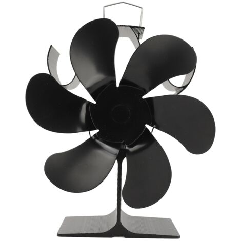 Ventilateur de cheminée 6 pales, silencieux et résistant à la chaleur, fonctionnant à l'énergie thermique pour une circulation rapide de la chaleur, idéal pour poêle à bois et maison.