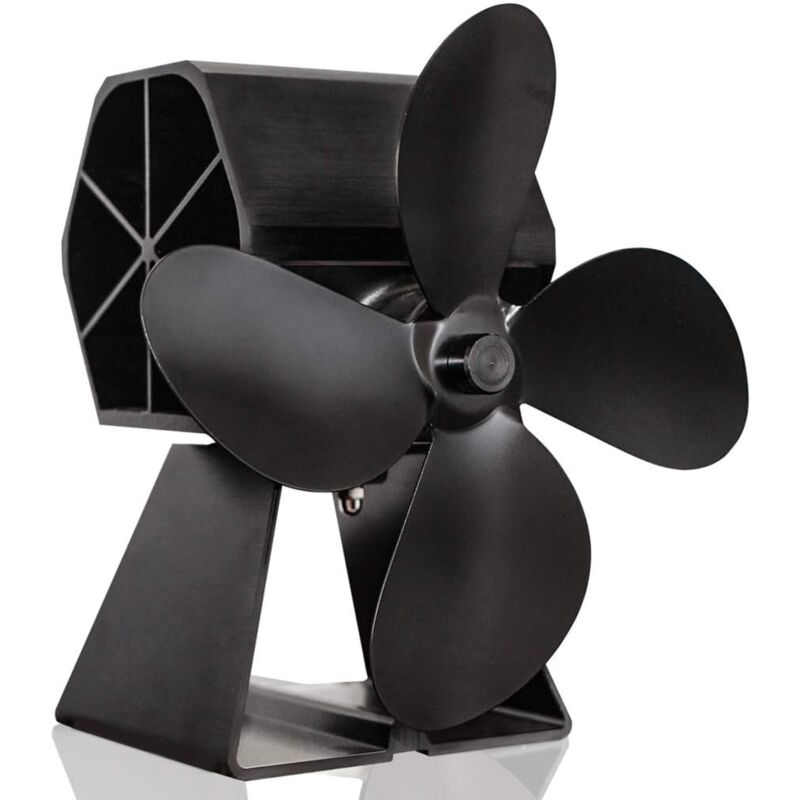 Ugreat - Ventilateur de cheminée double tête en fonte cheminée chauffage poêle cheminée puissance thermique double pale ventilateur cheminée