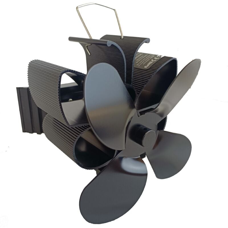 Tonchean - Ventilateur de Cheminée Magnétique, 4 Pales Ventilateur de Cheminée,Ventilateur Poele à Bois Silencieux pour Poêle à