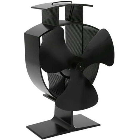Ventilateur de cheminée, transfert de chaleur efficace, 3 pales, circulation d'air chaud améliorée, résistant aux hautes températures, dispositif de sécurité pour poêle à granulés