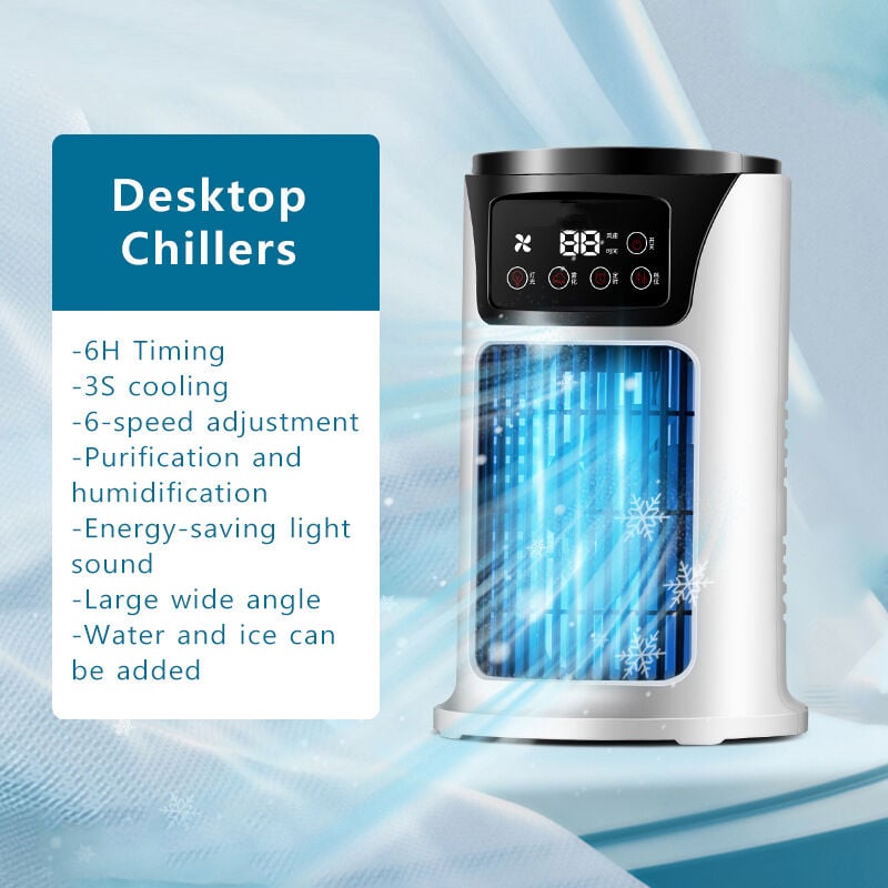Ventilateur de climatiseur portable, ventilateur de refroidisseur d'air ventilateur de refroidissement pour le bureau