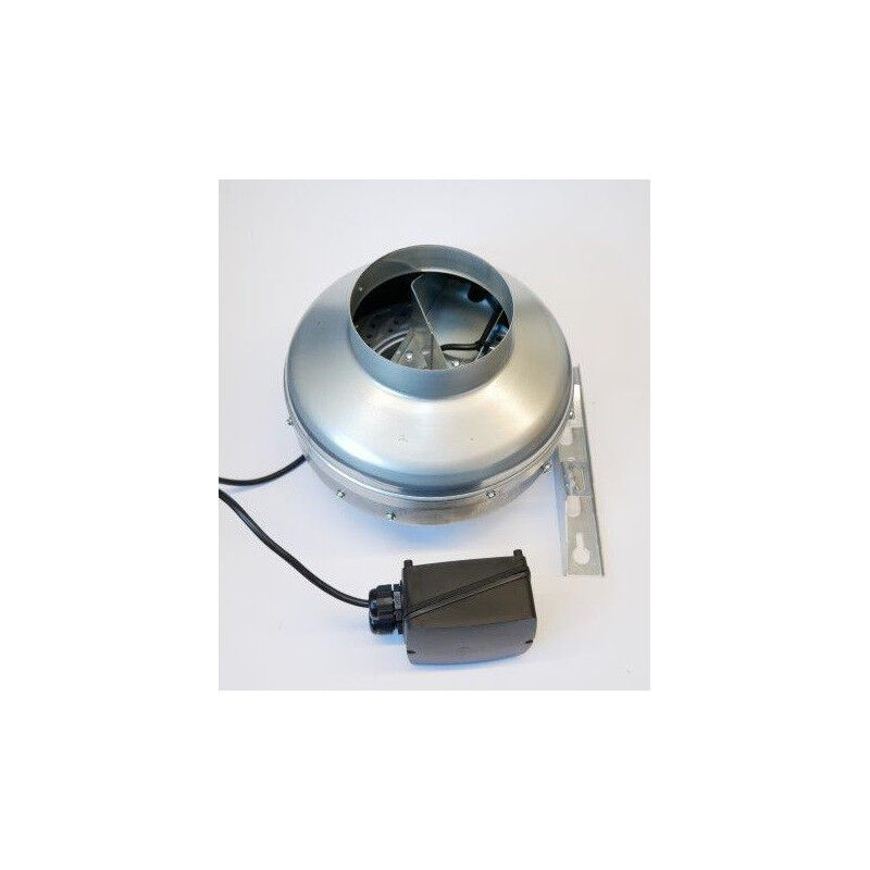Ventilateur de conduit d'aeration Ø 125mm 410m3/H avec boîte à bornes separee + pieds de montage UNELVENT