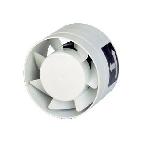 Ventilateur de conduit encastrable, 110 m3/h, temporisation, D 100 mm S&P (UNELVENT) 253517