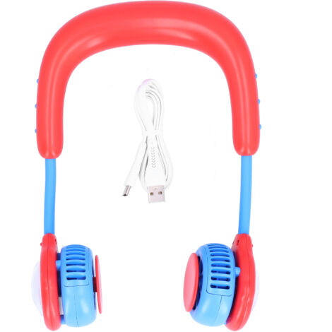 Ventilateur de cou portable pour enfants - Mini ventilateur rechargeable USB pour sports et extérieur