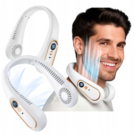 Ventilateur de cou portable USB à 5 vitesses et LED