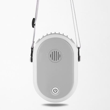 Ventilateur de cou portable, ventilateur personnel portable, fonctionne sur batterie, rechargeable par USB, 3 vitesses, mini climatiseur portable, rafraîchissant