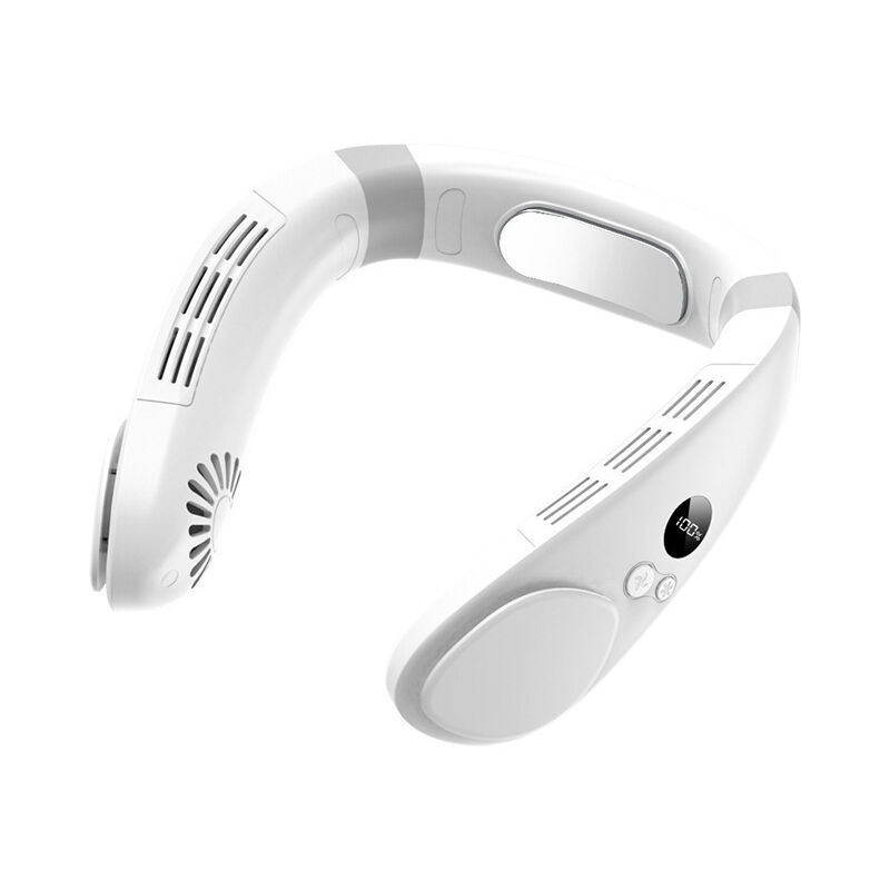 Ventilateur de cou Silencieux Ventilateur de cou Mains Libres Portable Ventilateur de cou Rechargeable usb Ventilateur de cou 4000 mAh Alimenté par