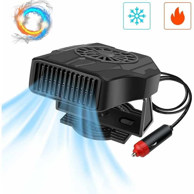 Ventilateur de dégivrage d'allume-cigare de voiture, chauffage de voiture, chauffage de voiture de désembueur