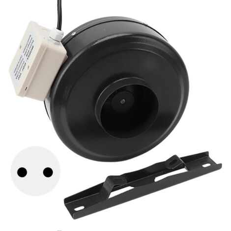Ventilateur de gaine en ligne 2575 tr/min pour la circulation de l'air, idéal pour les tentes de culture hydroponiques (prise UE 220-240 V).