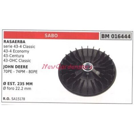 Ventilateur de moyeu pour tracteur de pelouse tondeuse SERIE 43 SABO 016444