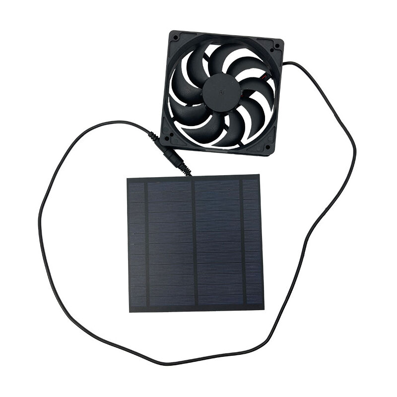 Ventilateur de panneau solaire, ventilateur d'extraction durable à large application pour serre