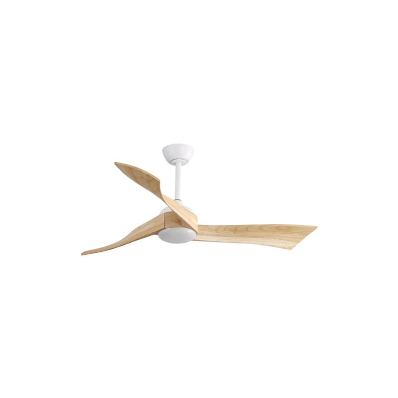 Eifson - Ventilateur de plafond 132 cm, avec 3 pales en bois, 6 vitesses, télécommande, moteur cc à économie d'énergie pour salon et chambre à