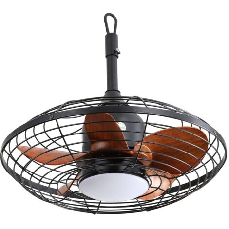 Ventilateur de plafond 18W DC 3 couleurs 5 pales ABS Crochet extérieur - Tige incluse - 50,8x50,8x47,5cm