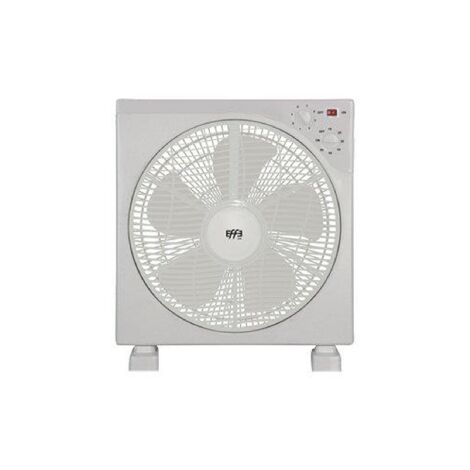 Ventilateur de plafond 300 mm – ABS blanc – 5 pales – 3 vitesses – 45W – Minuterie et rotation pour circulation d'air optimisée – Effe