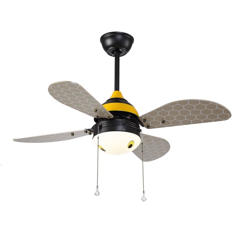 Sulion - Ventilateur de plafond moteur ac 107cm 1XE27 Abeille