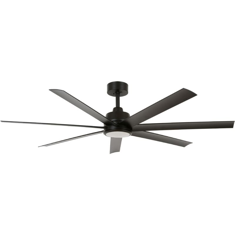 Lucci Air - Ventilateur de plafond dc Atlanta Noir 142 cm avec led