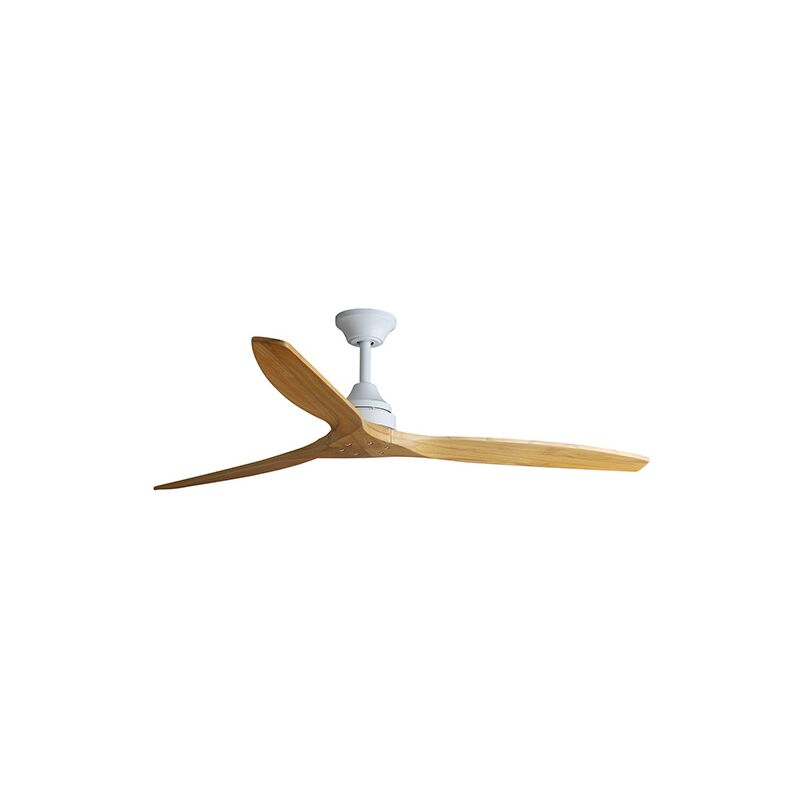 Faro Barcelona - alo Ventilateur sans lumière blanc/bois 33728DC