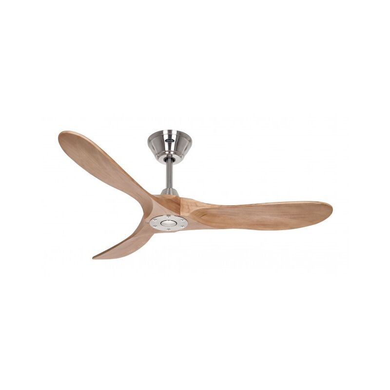 Casafan - Ventilateur de plafond 312223 eco genuino 122cm Moteur chrome brosse et pales couleur chene