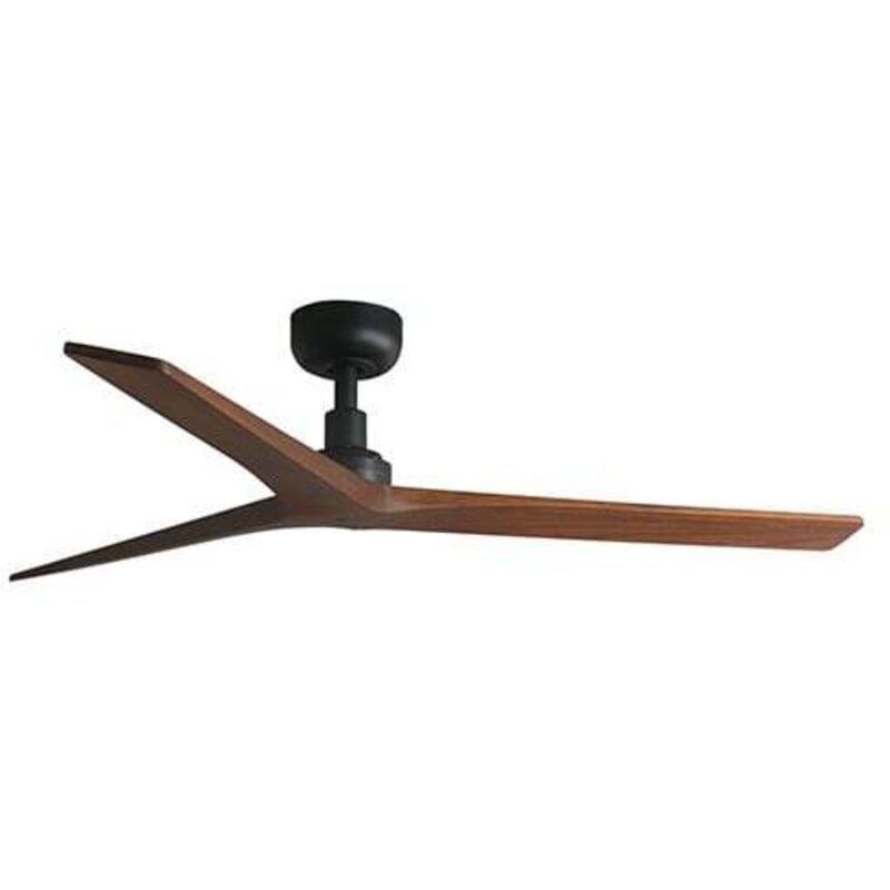 Faro Barcelona - klim m Ventilateur sans lumière noir/noyer Ø125cm