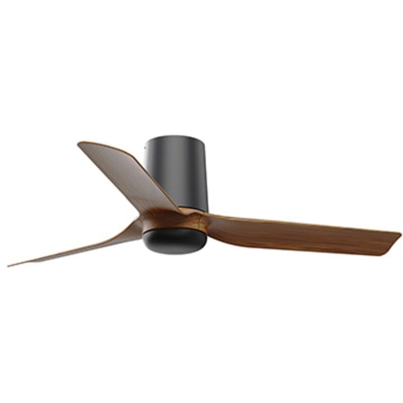 Faro Barcelona - mini punt tub s Ventilateur sans lumière noir/bois foncé 33835