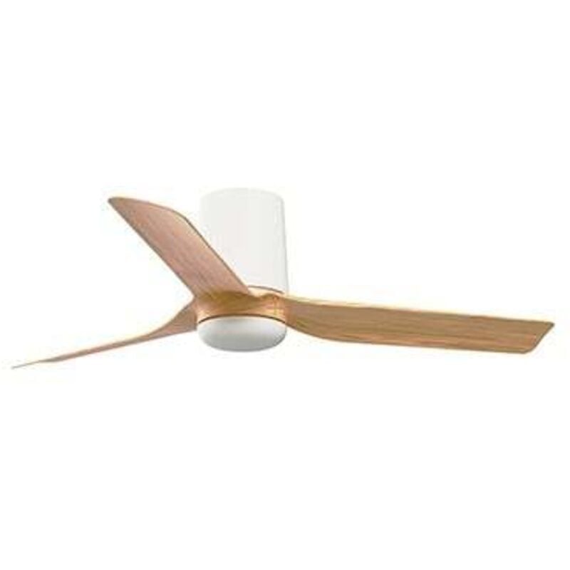 Faro Barcelona - mini punt tub s Ventilateur sans lumière blanc/bois clair 33833