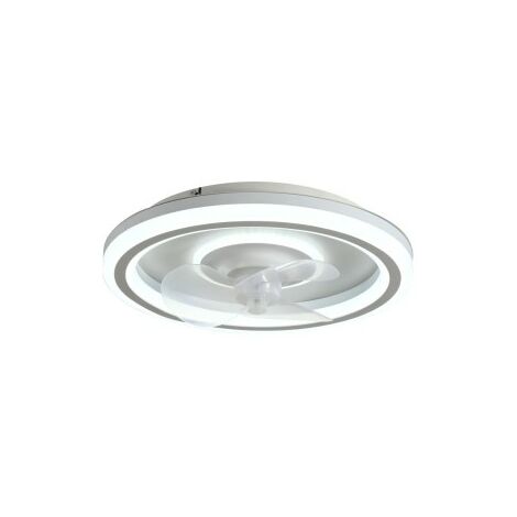 SULION Ventilateur de Plafond Moteur DC 48cm LED 38W CCT DIM Blanc Alan