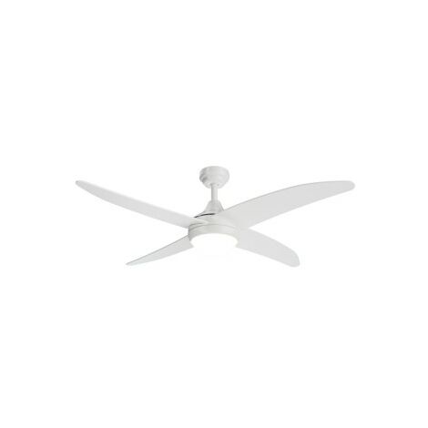 Ventilateur de plafond anke blanc avec lumière 122 cm - sulion