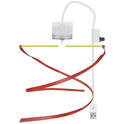 Ventilateur de plafond anti-mouches avec interrupteur marche/arrêt, câble d'alimentation USB de 327 cm, modèle à une tête.