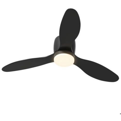Ventilateur de plafond avec éclairage et télécommande 115 cm Ventilateur à bande lumineuse LED, 3 couleurs de lumière