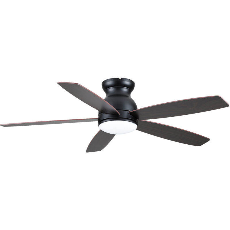 Haloyo - Ventilateur de plafond avec lampe et télécommande ®,5 pales ventilateur de plafond dans le salon,6 vitesses,télécommande,lumière chaude